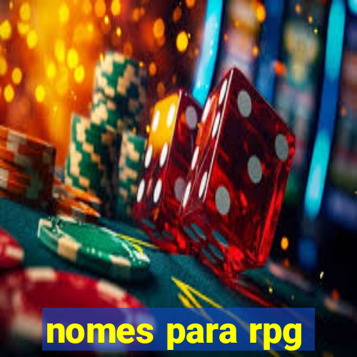 nomes para rpg